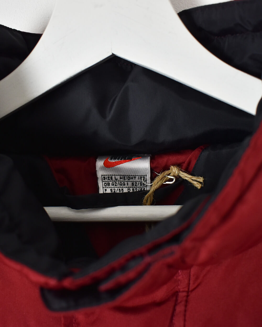 Maroon Nike Puffer Jacket - Large