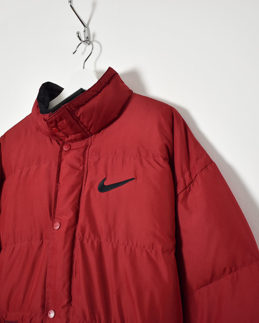 Maroon Nike Puffer Jacket - Large