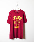 Maroon Central State University Alumni Single Stitch T-Shirt - XX-Large
