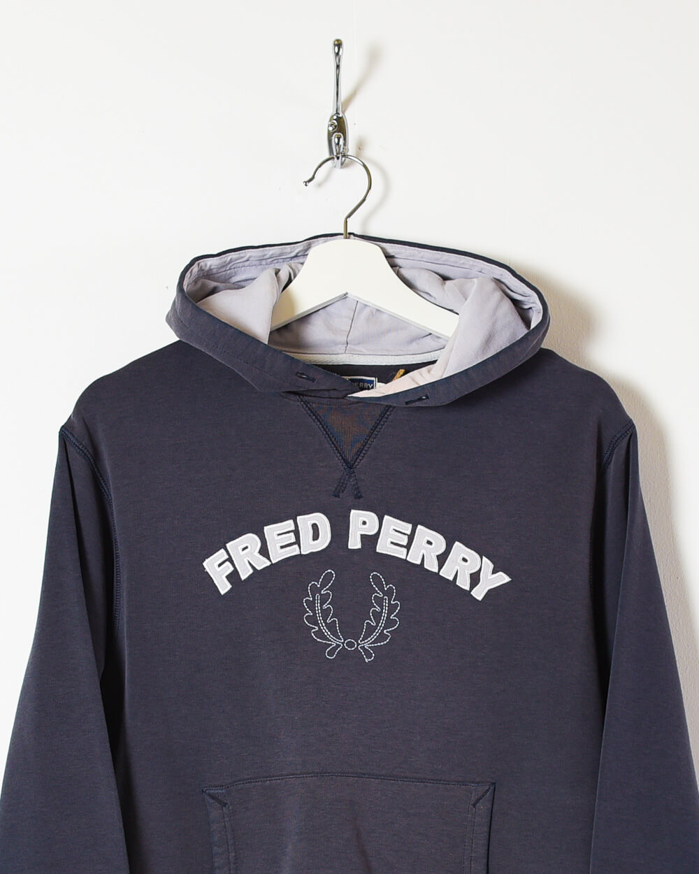Navy Fred Perry Hoodie - Small