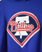 Blue Majestic MLB Phillies Hoodie - Large