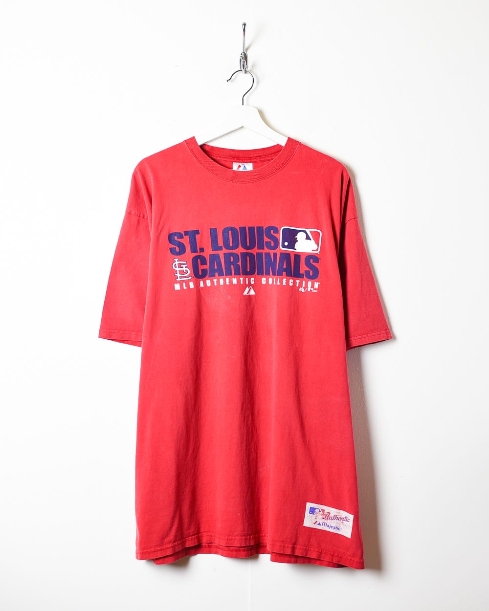 Vintage 00s Red Majestic MLB St. Louis Cardinals T-Shirt - X-Large