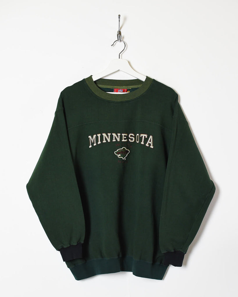 Vintage 00s Green Reebok NHL Minnesota Wild Hoodie - XX-Large Cotton mix–  Domno Vintage