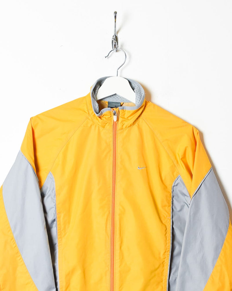 Vintage 00s Orange Nike Clima-Fit Windbreaker Jacket - Small 