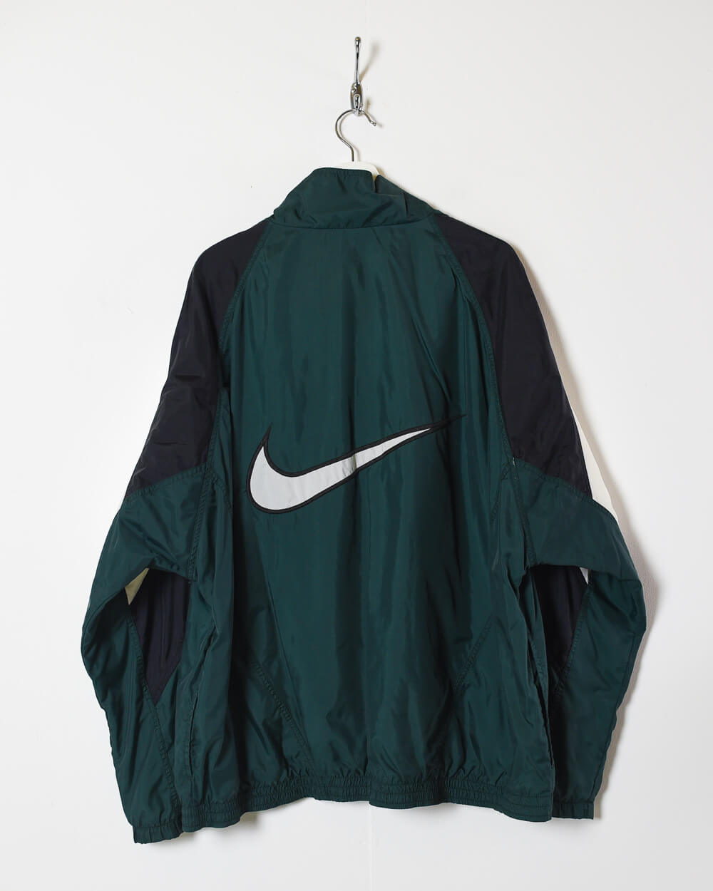 Vintage 90s Nylon Colour-Block Green Nike Windbreaker Jacket - XX