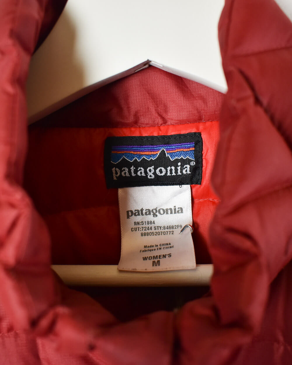 Red Patagonia Down Puffer Jacket - Medium women's