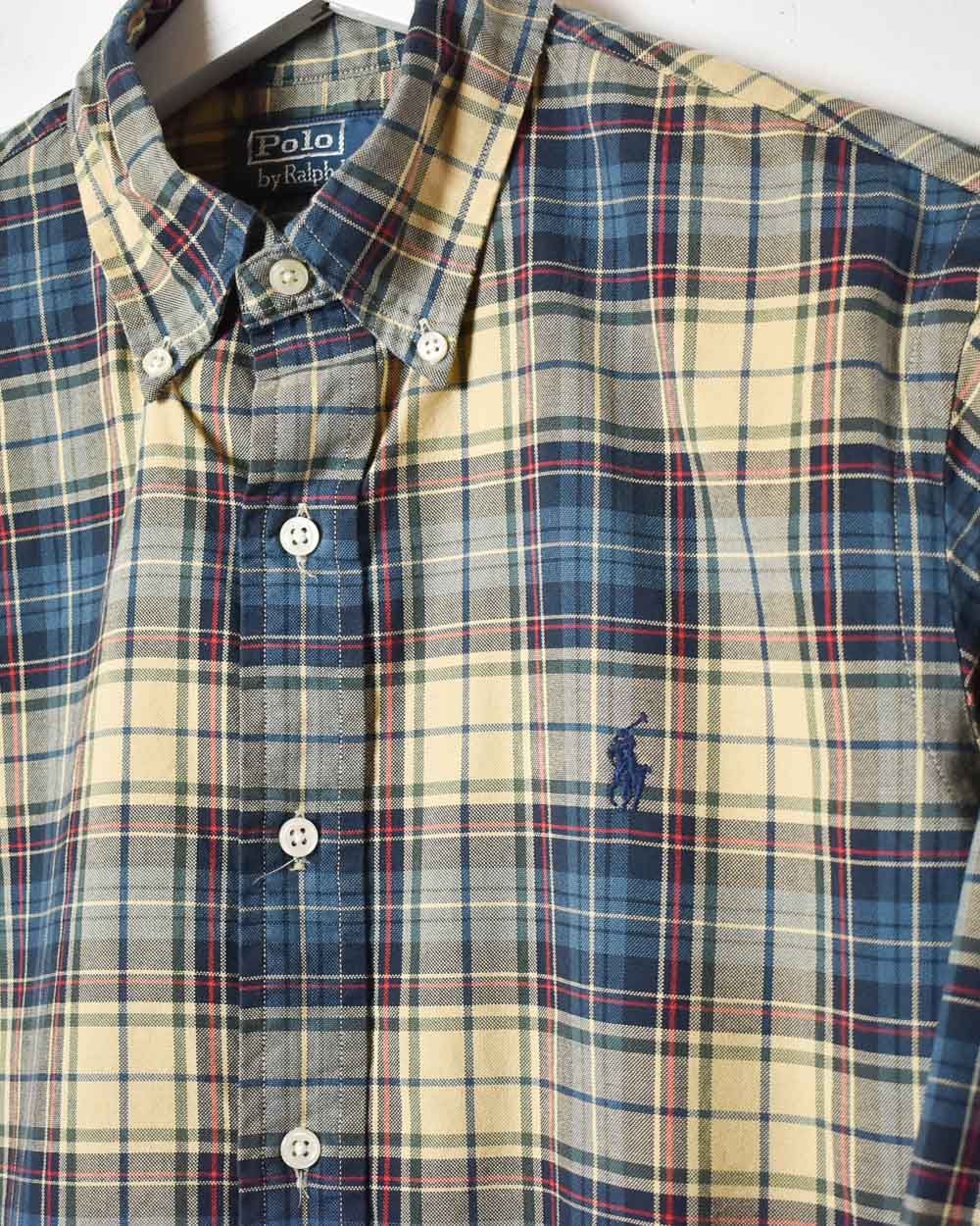 Blue Polo Ralph Lauren Checked Shirt - Small