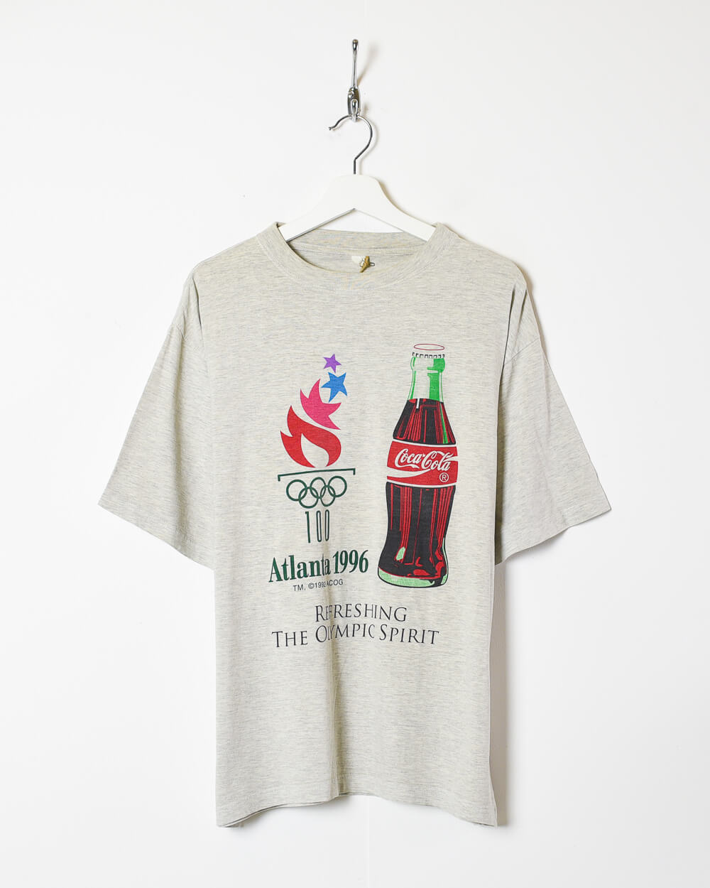 Stone Coca Cola Atlanta 1996 Refreshing The Olympic Spirit T-Shirt - Large