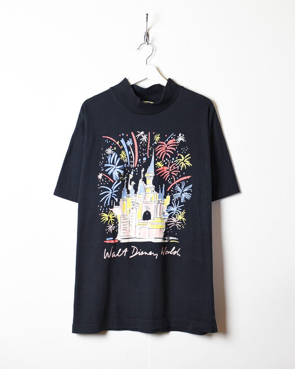 Black Walt Disney World Mock Neck T-Shirt - Large