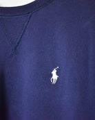 Navy Polo Ralph Lauren Sweatshirt - Small Women's