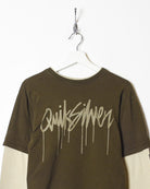 Brown Quiksilver Long Sleeved T-Shirt - Small