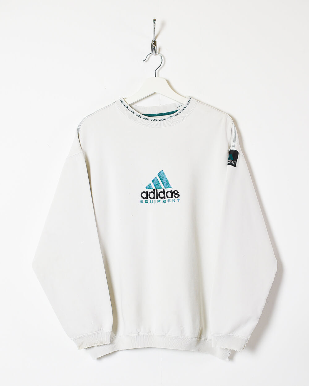 White Adidas Equipment Sweatshirt - Medium