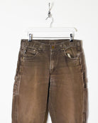 Brown Carhartt Carpenter Jeans - W33 L30