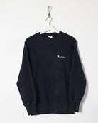 Navy Champion Reverse Weave Sweatshirt - Small
