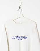White Guess Jeans USA Sweatshirt - Large