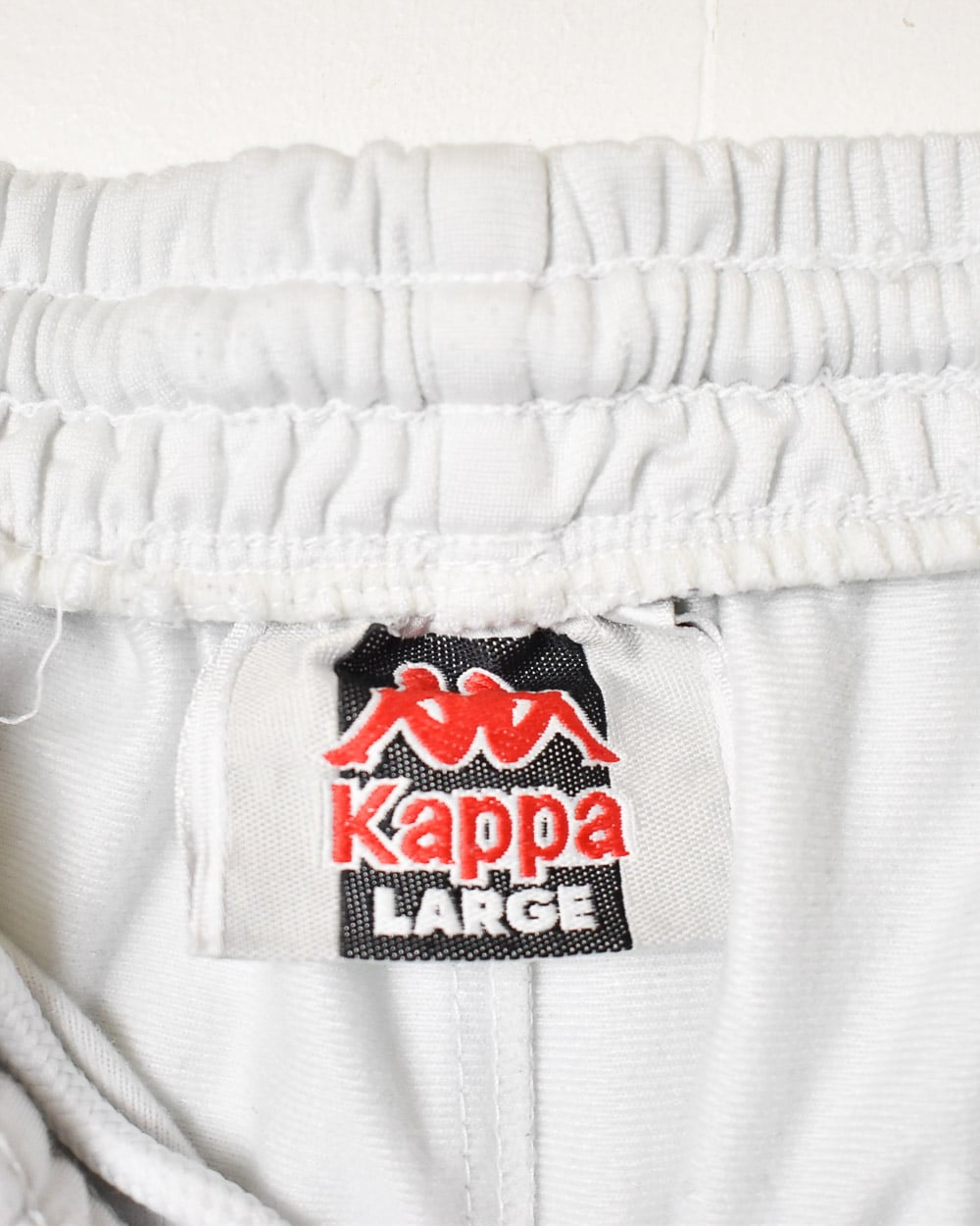 White Kappa Popper Tracksuit Bottoms - Medium