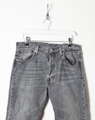 Grey Levi's 501 Jeans - W32 L30
