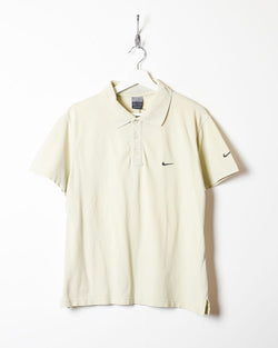 Vintage 00s Neutral Nike Dri-Fit Polo Shirt - Small Cotton– Domno