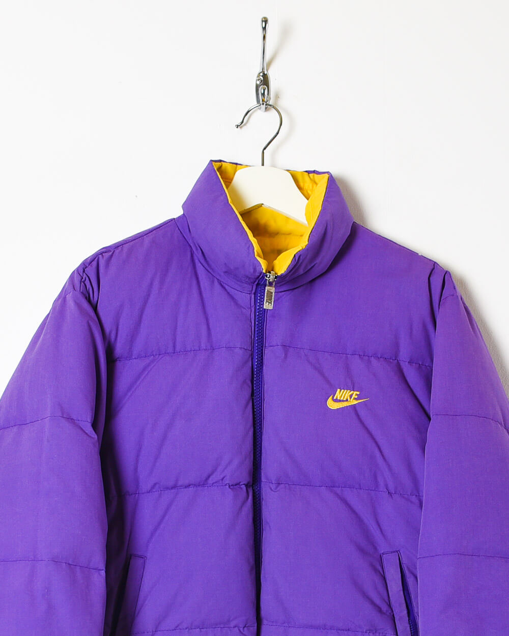 Purple Nike Reversible Down Puffer Jacket - Small