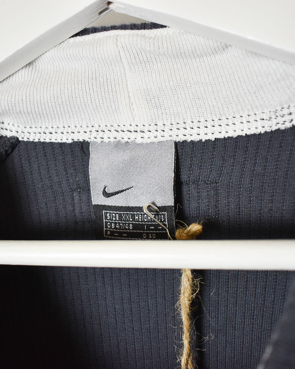 Grey Nike Corduroy Sweatshirt - XX-Large