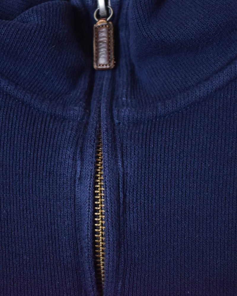 Navy Polo Ralph Lauren 1/4 Zip Sweatshirt - Small