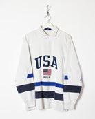 White Ralph Lauren Polo Sport USA Rugby Shirt - Large