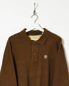Brown Timberland Rugby Shirt - Small