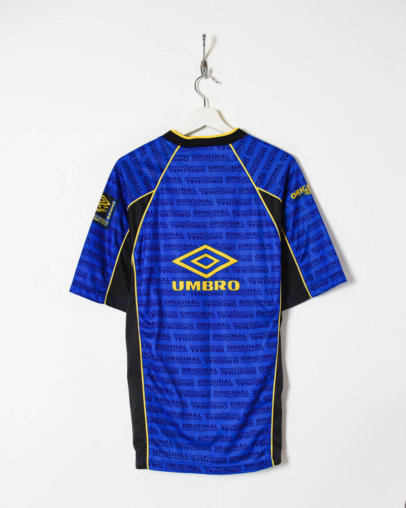 Vintage 90s Polyester Pattern Blue Umbro Original Training Product