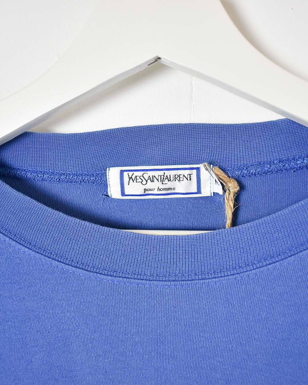 Blue Yves Saint Laurent Sweatshirt - Small