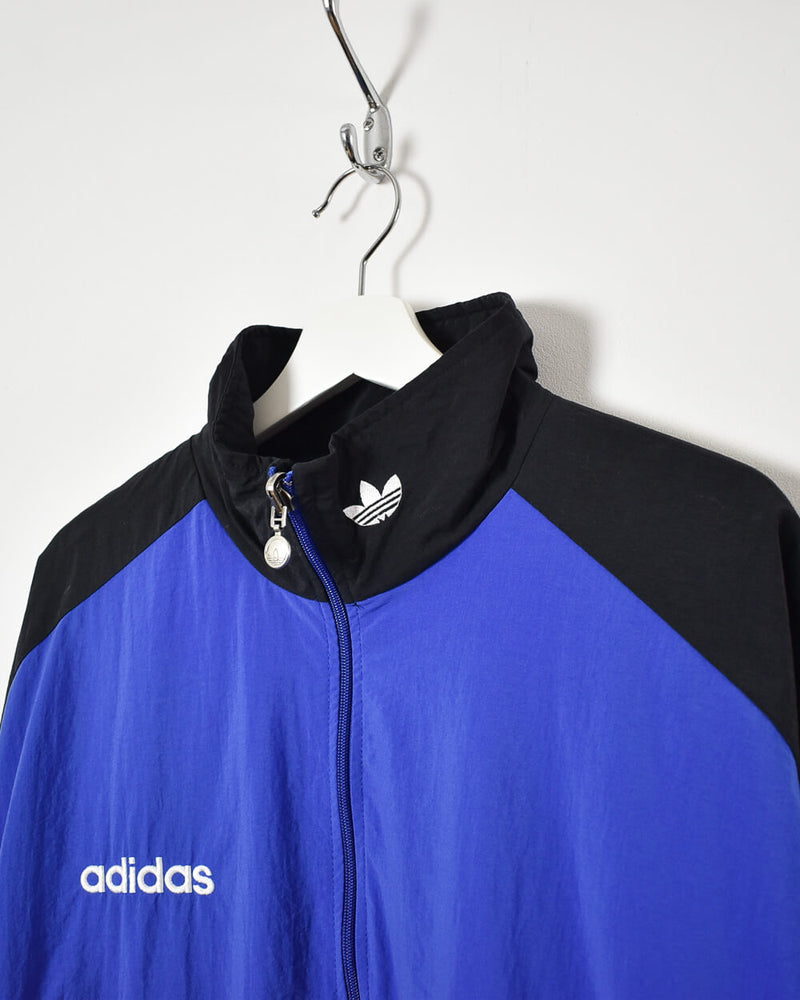 Vintage 90s Nylon Colour-Block Black Adidas Reversible Windbreaker