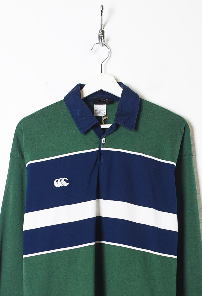 Green Canterbury Of New Zealand Rugby Shirt - Large