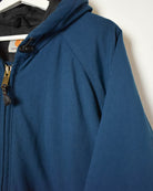 Navy Carhartt Workwear Hooded Jacket - XX-Large