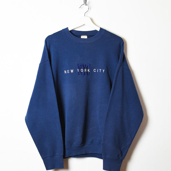 Vintage 90s Cotton Mix Navy New York Yankees Sweatshirt - Medium– Domno  Vintage