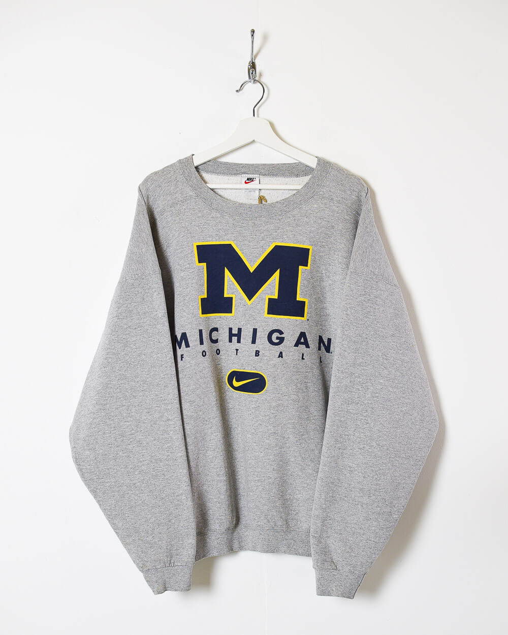 Stone Nike Michigan Football Sweatshirt - X-Large