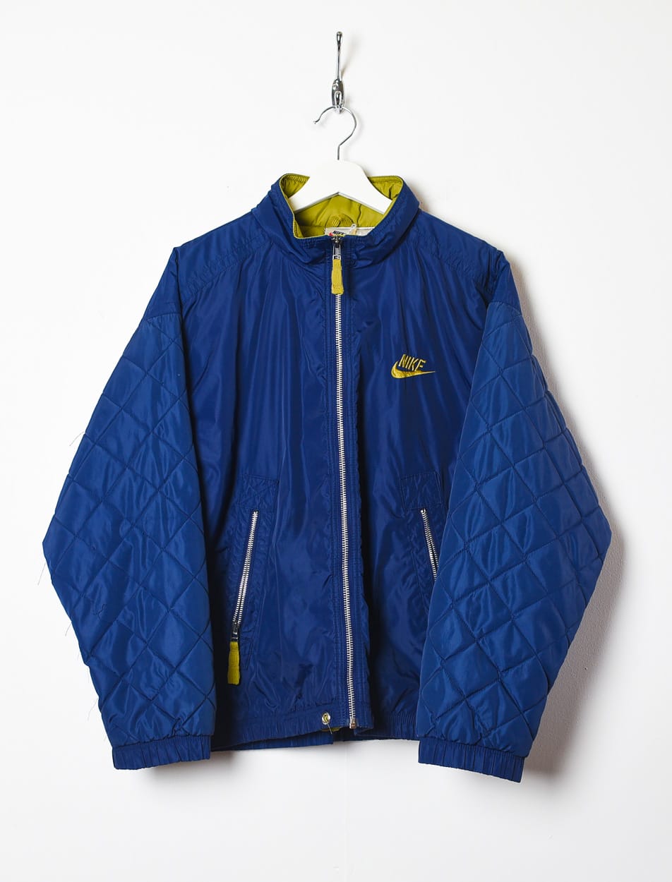 Navy Nike Quilted Padded Jacket - Small