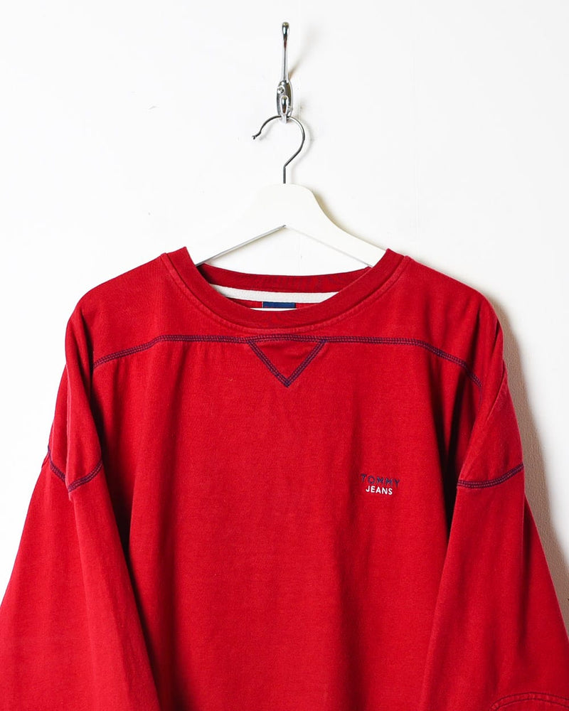 Red Tommy Jeans Sweatshirt - XX-Large