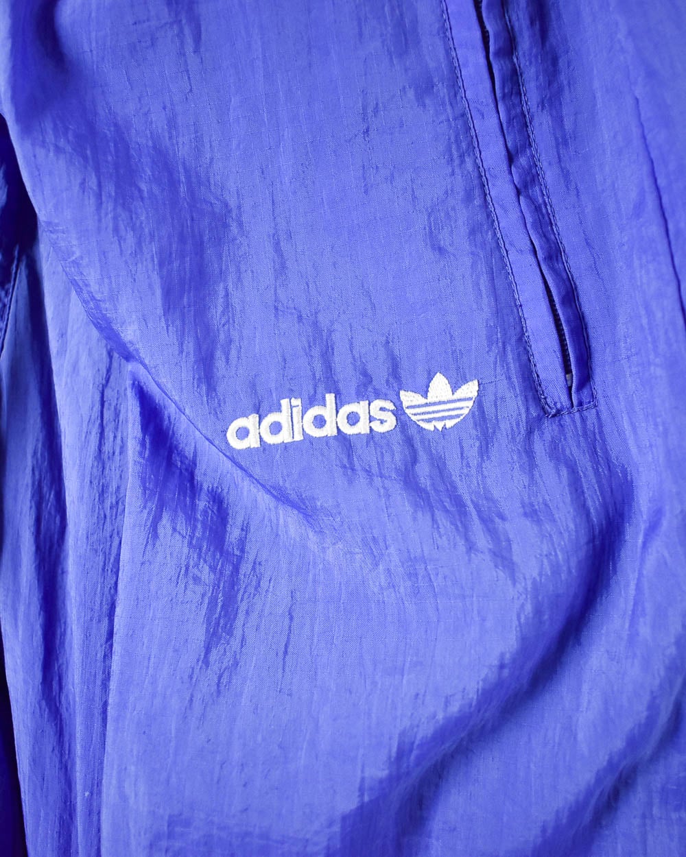 Blue Adidas Tracksuit Bottoms - Small