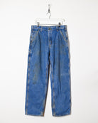 Blue Carhartt Fleece Lined Jeans - W33 L32