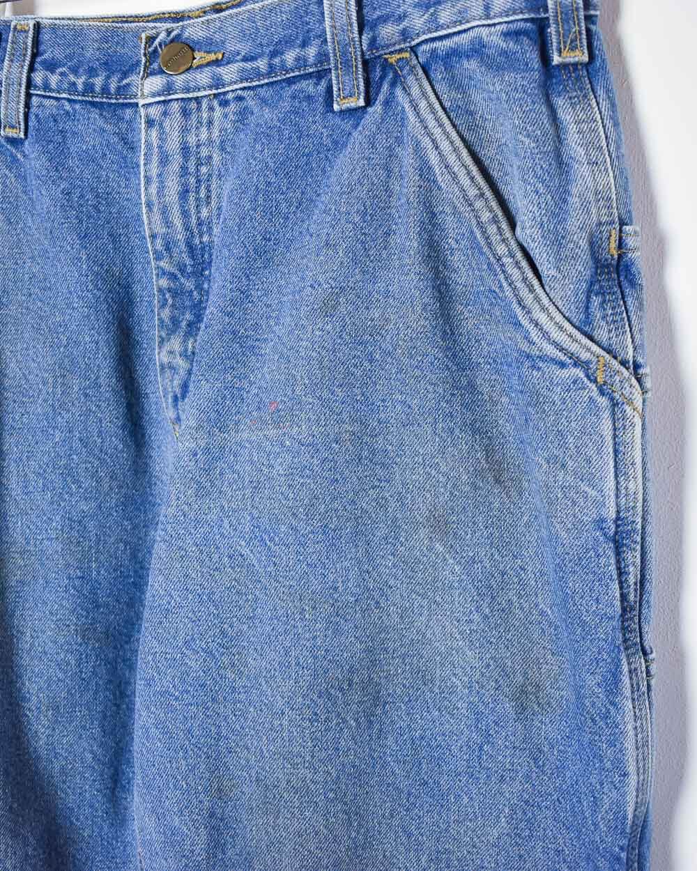 Blue Carhartt Fleece Lined Jeans - W33 L32