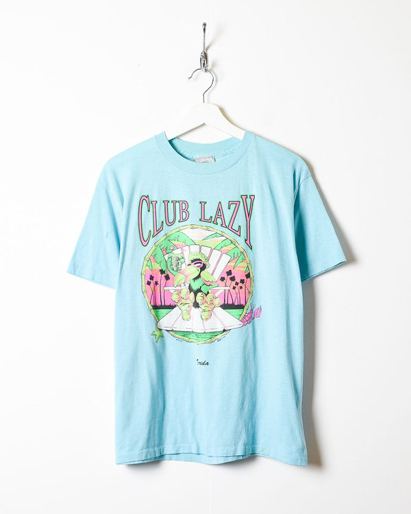 BabyBlue Club Lazy Florida Single Stitch T-Shirt - Small