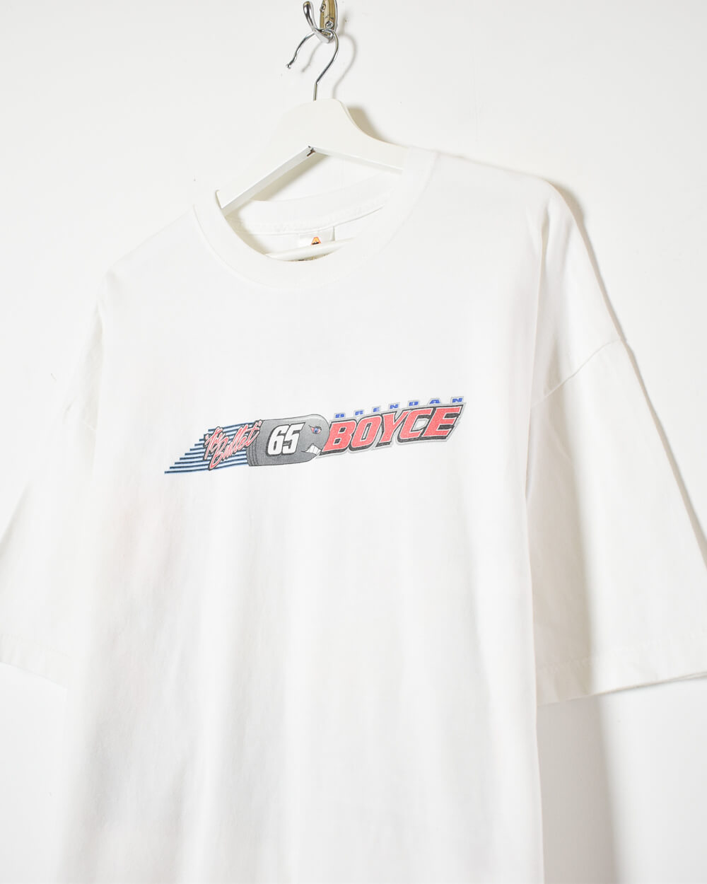 White 65 Brendan Boyce Racing T-Shirt - X-Large