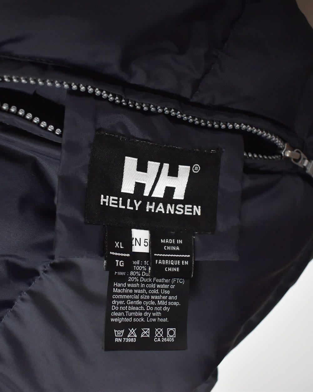 Navy Helly Hansen Reversible Puffer Jacket - X-Large