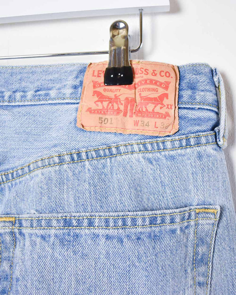 Vintage 00s Blue Levi's 501 Jeans - W34 L36 Cotton– Domno Vintage
