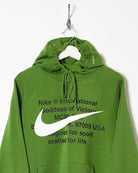 Green Nike Swoosh International Goddess of Victory Hoodie - Small
