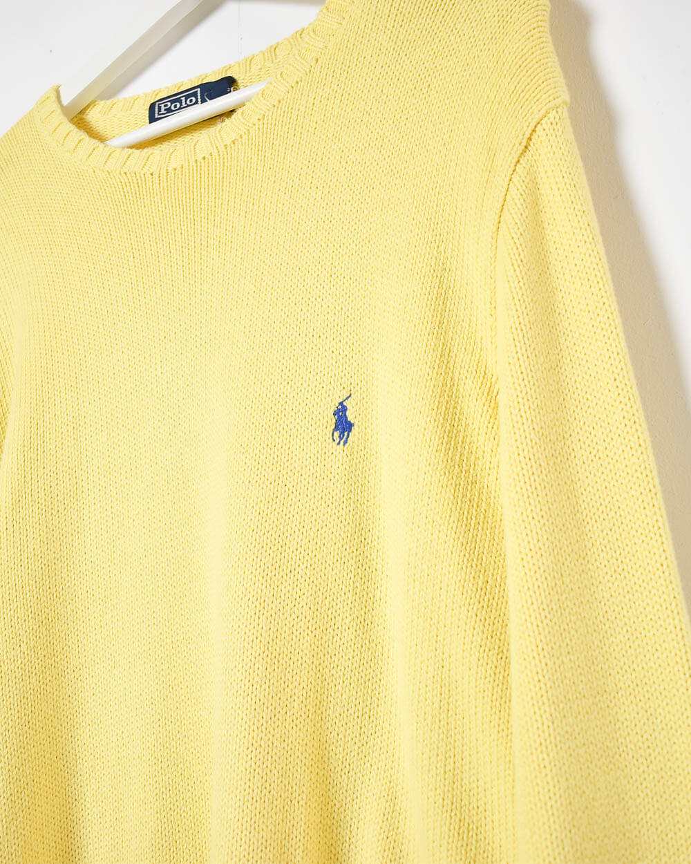 Yellow Ralph Lauren Knitted Sweatshirt - Medium