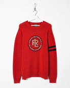 Red Ralph Lauren Polo Jeans Co Knitted Sweatshirt - Oversized Medium