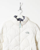 White The North Face Women's Puffer Jacket -  Medium 