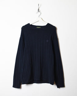 Navy Timberland Knitted Sweatshirt - Large