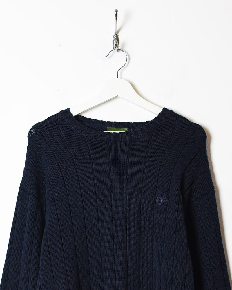 Navy Timberland Knitted Sweatshirt - Large
