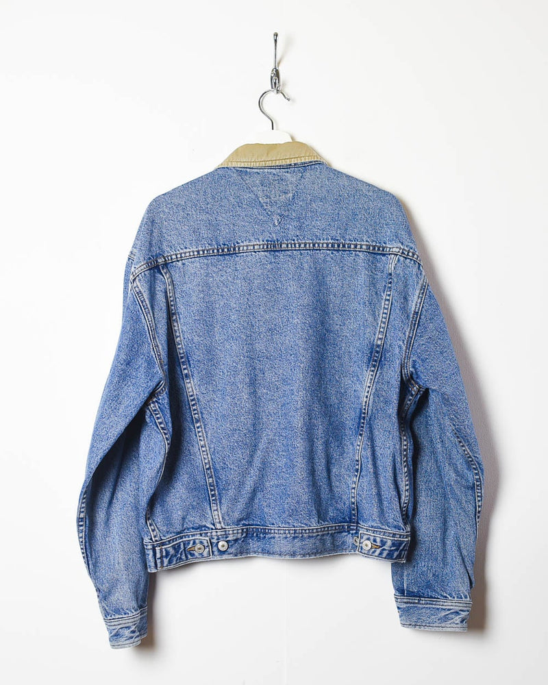 Vintage 90s Blue Tommy Hilfiger Jacket Medium Cotton– Domno Vintage